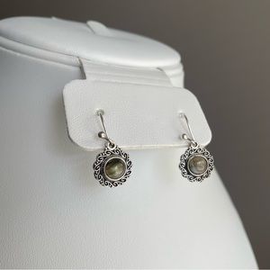 SOLD - Silver Labradorite Earrings (925)
